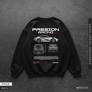 Sweatshirt Black Racing