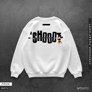 Sweatshirt White Shoot