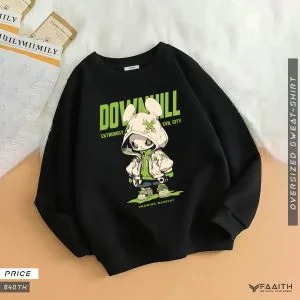 Sweatshirt Black Down