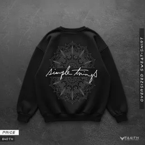 Sweatshirt Black Simple